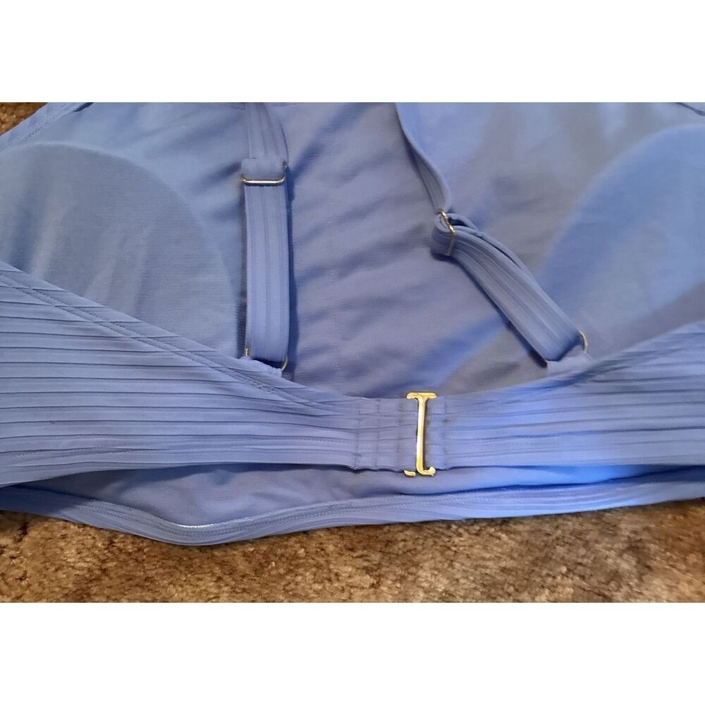 NEW women’s size 3X Time and Tru Sky Blue swim top With Boning For‎ Support - Picture 6 of 6
